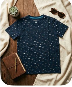 Round neck T-shirt for boy age 8 to 10
