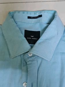 Park Avenue Blue Men's Formal Shirt