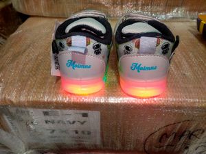 Cute Light-Up Astronaut Shoes for Girls size- (5 t