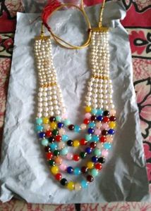 5 line colourful beads maala..