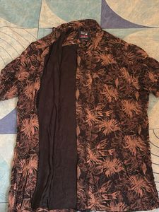 Men's Tropical Print Short Sleeve Shirt