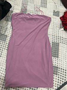 Lavender Mini Slip Dress