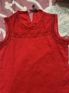 Red Indo-western Top
