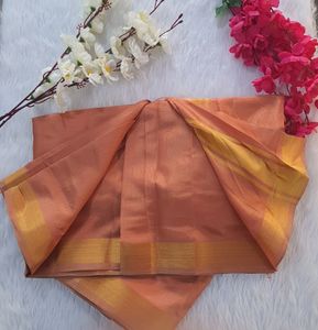 Peach Color Saree