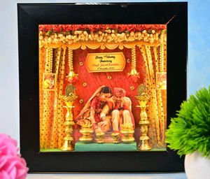 Anniversary theme 3d Shadow Box Frame