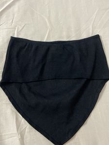 Black Smiley Bandana Scarf