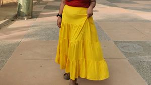 Yellow Maxi Skirt