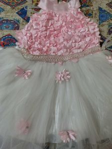 Adorable Pink &amp; White Party Dress