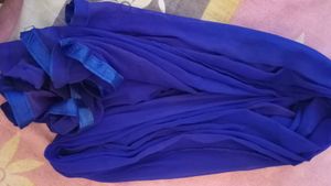 Blue dupatta with Pink Shade