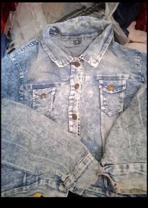 combo Acid Wash Jacket top