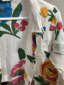 Vintage Floral Cropped Shirt