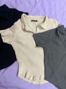 Ribbed Tops Set of 3