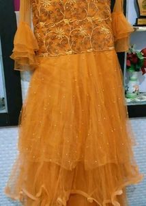 Stunning Yellow Ethnic Gown