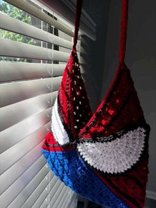 Handmade Crochet Spiderman Bag