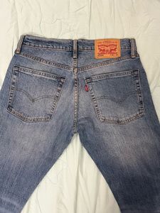 Men's Blue Distressed Denim Jeans