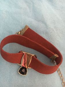 Red Suede Choker