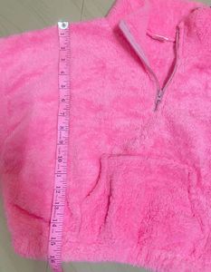 Cozy Pink Sherpa Half-Zip Pullover