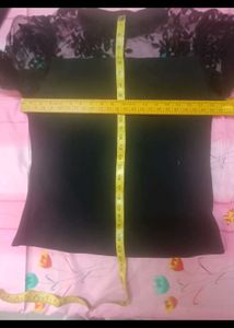 Chic Black Lace Sleeve Top