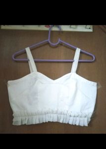 White Sleeveless Blouse