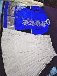 Heavy Long Kurta, Skirt, Dupatta Set