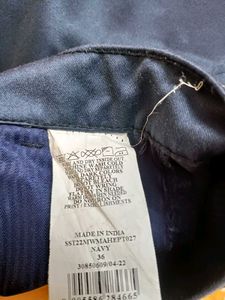 Navy Blue Pant Cotton Blend Just Once Used