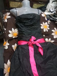 Very Beautiful Black 4layer Gawn