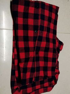 Red &amp; Black Plaid Shirt