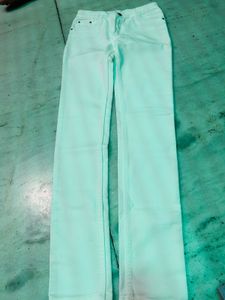 Classic White Straight Leg Jeans