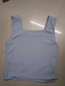 Ribbed Square Neck Tank Top