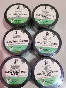 Pilgrim Squalane Glow Sleeping Mask & Moisturizer