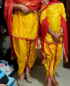 Haldi Dress Mom N Doughter Combo
