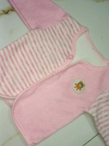 Cute Pink Striped Baby Outfit