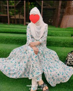 Long frock bottom with Dupatta