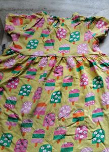 🍦 Ice Cream Print Summer Dress