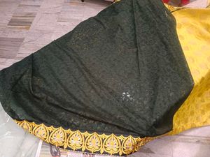 Elegant Yellow Saree with Intricate Border