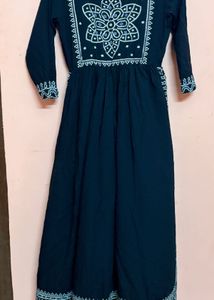 Jaipuri black Anarkali Kurti 🌻