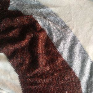 Stylish Color Block Knit Sweater