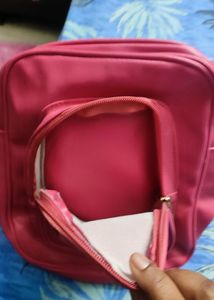 Cute Pink Kids Backpack, With 2 Compartments