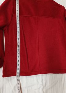CKM Brand Women's Red Fleece Jacket