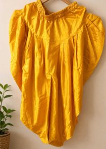 Yellow Embroidered Ethnic Gown