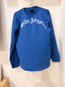 Palm Angels Blue Sweatshirt