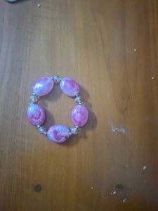 Chic Pink Beaded Bracelet