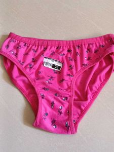 Cute Pink Floral Briefs