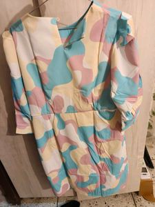 Vibrant Abstract Print Dress