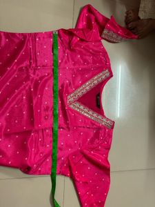 Pink Embellished Kurta Set