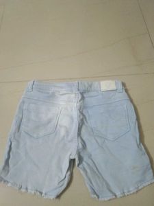 Light Wash Denim Cutoff Shorts