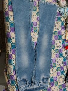Acid Wash Flare Jeans