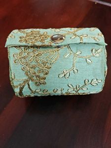 Floral Embroidered Pouch