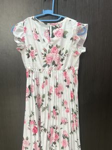 Floral Print Girls' Dress