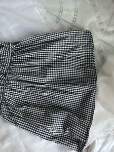 Gingham Puff Sleeve Dress